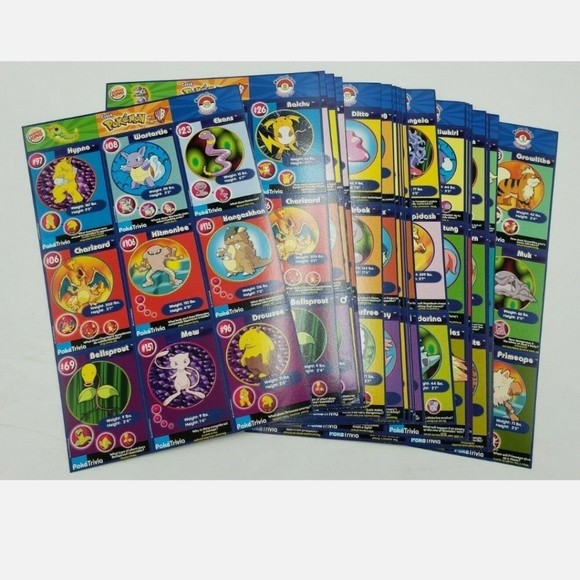 (Two Left) Pokemon Uncut Sheets (20 sheets per order) - Picture 2 of 5